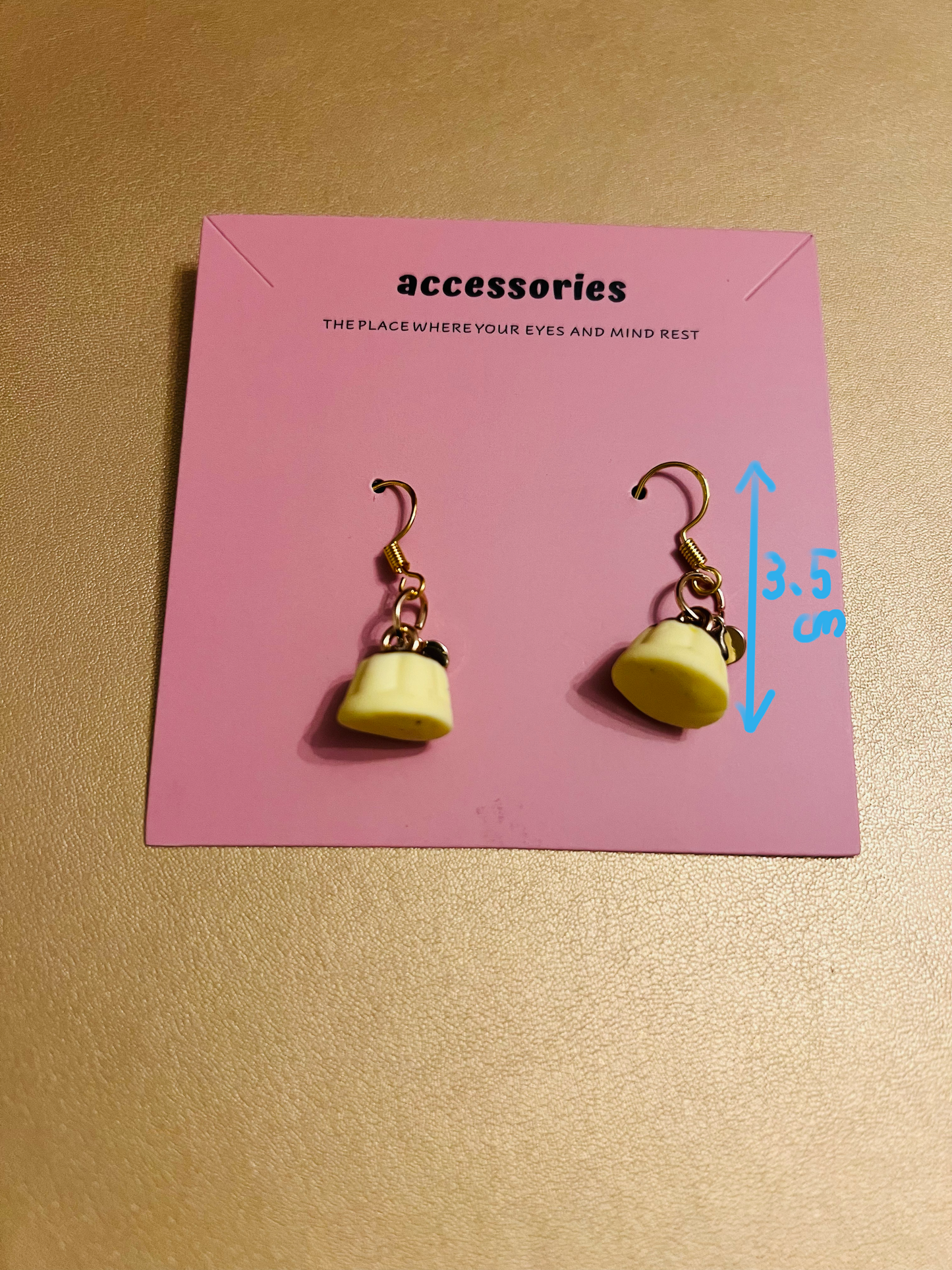 Earring Custard Pudding