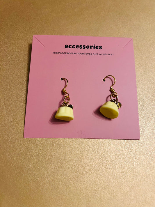 Earring Custard Pudding